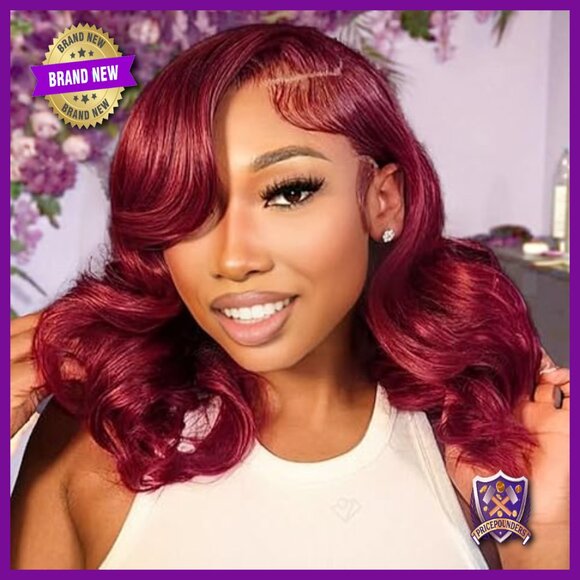 Human Hair Lace Front Wig 14 Inch Body Wave 180 Density Glueless main image 5